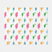COUVERTURE POLAIRE DINOSAURS (Devant (Horizontal))