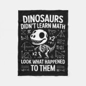 Couverture Polaire Dinosaurs Didn't Learn Math Funny Math Teacher Stu (Devant)