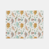 Couverture Polaire Dinosaurs Kids Hand Drawn Boho Dinosaur Bedroom (Devant (Horizontal))