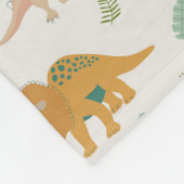 Couverture Polaire Dinosaurs Kids Hand Drawn Boho Dinosaur Bedroom (Coin)