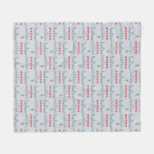 Couverture Polaire Diplômé de 5 coeurs (Devant (Horizontal))