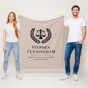 Couverture Polaire Diplôme de droit moderne personnalisé