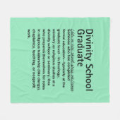 Couverture Polaire Diplômé de l'école de Divinité (Devant (Horizontal))