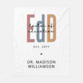 Couverture Polaire Diplôme D'Études De L'EdD Personnalisé (Devant)