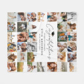 Couverture Polaire Diplôme multiphoto félicitations cadeau (Devant (Horizontal))