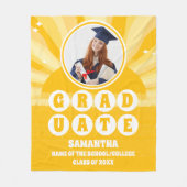 Couverture Polaire Diplôme photo Retro Sunshine (Devant)