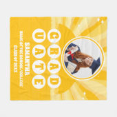 Couverture Polaire Diplôme photo Retro Sunshine (Devant (Horizontal))