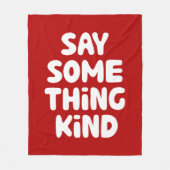 Couverture Polaire Dire quelque chose d'un genre (Devant)