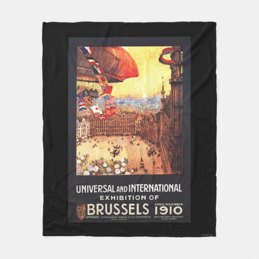 Couverture Polaire Dirigeable de Lebaudy avec des drapeaux du monde à (Devant)