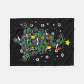 Couverture Polaire Dirt Bikes Christmas Tree Xmas Motocross Men Boy (Devant (Horizontal))