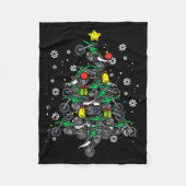 Couverture Polaire Dirt Bikes Christmas Tree Xmas Motocross Men Boy (Devant)