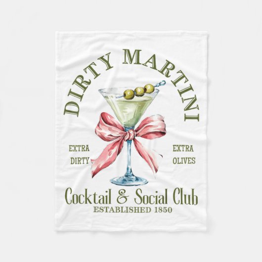 Couverture Polaire Dirty Bachelorette Martini Tail Club Martini Drink (Devant)