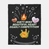 Couverture Polaire Dirty Mind Beautiful Heart Deadly Competition (Devant)