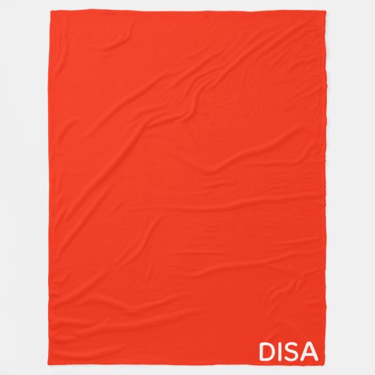 Couverture Polaire Disa Red color (Devant)