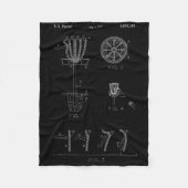 Couverture Polaire Disc Golf Basket Target Patent Design - Frolf (Devant)