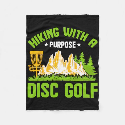 Couverture Polaire Disc Golf Randonnée Avec Un But (Devant)