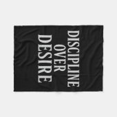 Couverture Polaire Discipline sur le désir _ Citation motivationnelle (Devant (Horizontal))