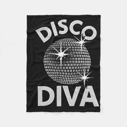 Couverture Polaire Disco Ball Disco Diva Queen1 (Devant)