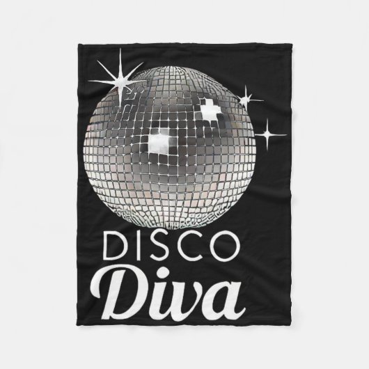 Couverture Polaire Disco Ball Disco Diva Queen3 (Devant)