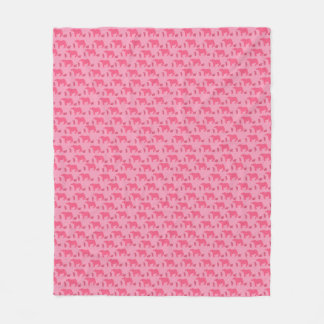 Couverture Polaire Dismal Pink Fleece Blanket Cows Western Ranch