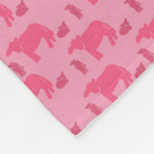 Couverture Polaire Dismal Pink Fleece Blanket Cows Western Ranch (Coin)