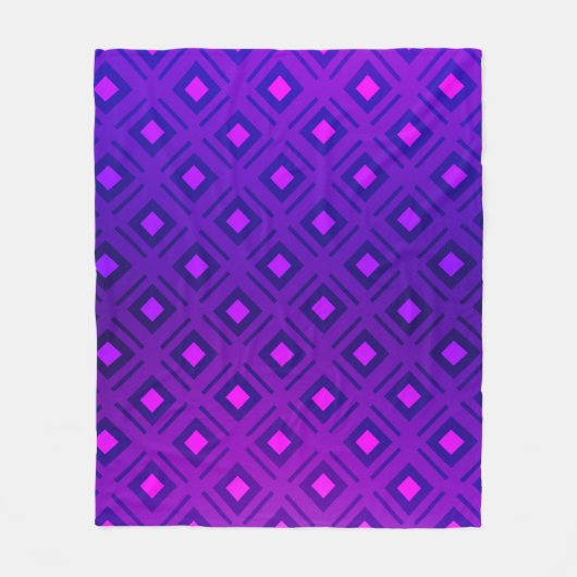 Couverture Polaire Disposition violet clair avec lignes, rectangle. b (Devant)