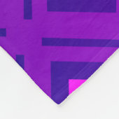 Couverture Polaire Disposition violet clair avec lignes, rectangle. b (Coin)