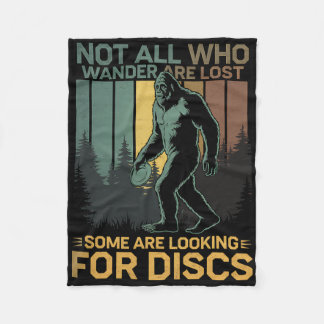 Couverture Polaire Disque de golf Sasquatch Bigfoot Disc Golfer Drôle