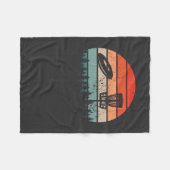 Couverture Polaire Disque Golf Rétro (Devant (Horizontal))