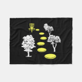Couverture Polaire Disque Golf Woods Disk Golfer cadeau (Devant (Horizontal))
