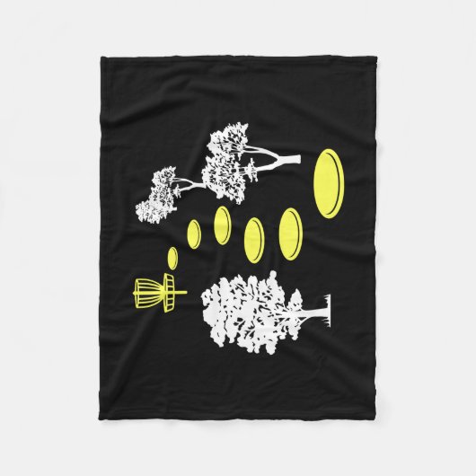 Couverture Polaire Disque Golf Woods Disk Golfer cadeau (Devant)