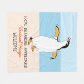 Couverture Polaire Distances sociales Virtual Hugs Welcom (Devant (Horizontal))