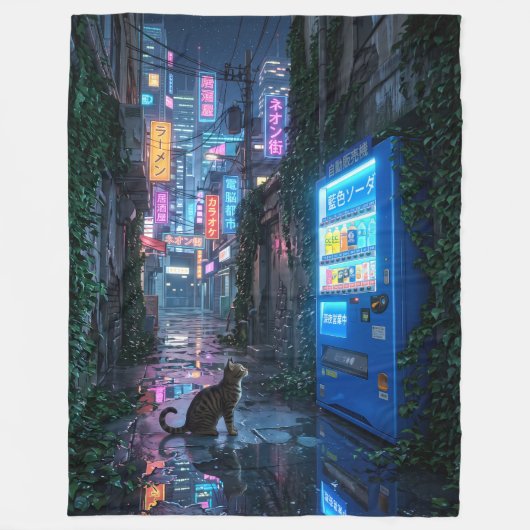 Couverture Polaire Distributeur de Soda Neon Midnight (Devant)