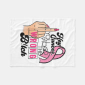 Couverture Polaire Dit Drôle Hey Cancer Tu As Mal Compris (Devant (Horizontal))