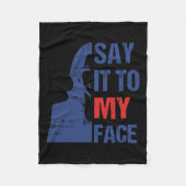 Couverture Polaire Dites-Le À Mon Visage Kamala Harris Discussion (Devant)