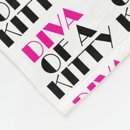 Couverture Polaire "DIVA of a Kitty" (Coin)