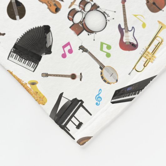 Couverture Polaire Divers instruments de musique (Coin)