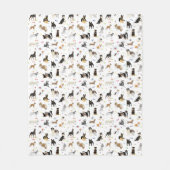 Couverture Polaire Divers Motifs de chiens (Devant)
