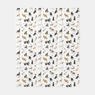 Couverture Polaire Divers Motifs de chiens