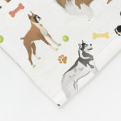 Couverture Polaire Divers Motifs de chiens (Coin)