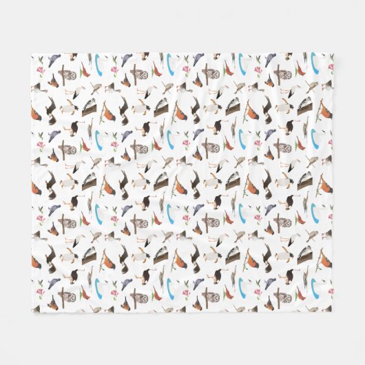 Couverture Polaire Divers oiseaux (Devant (Horizontal))
