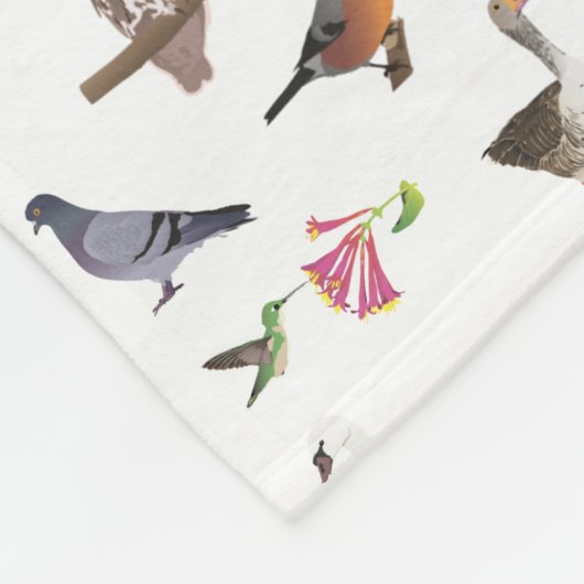 Couverture Polaire Divers oiseaux (Coin)