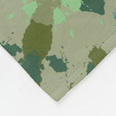 Couverture Polaire Diverse green colors background (Coin)