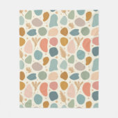 Couverture Polaire Diverses formes aux couleurs pastel (Devant)