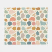 Couverture Polaire Diverses formes aux couleurs pastel (Devant (Horizontal))