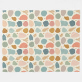 Couverture Polaire Diverses formes aux couleurs pastel (Devant (Horizontal))