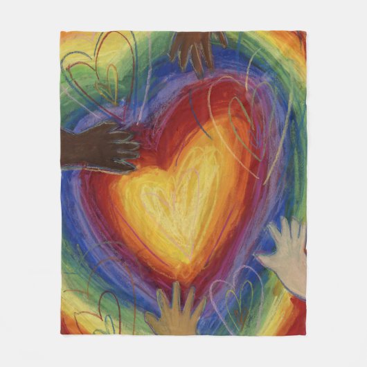 Couverture Polaire Diversité, Équité, Inclusion Fleece Jetez la couve (Devant)