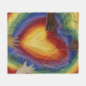 Couverture Polaire Diversité, Équité, Inclusion Fleece Jetez la couve (Devant (Horizontal))