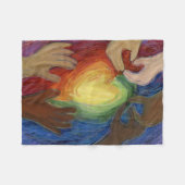 Couverture Polaire Diversité, Équité, Inclusion Fleece Jetez la couve (Devant (Horizontal))