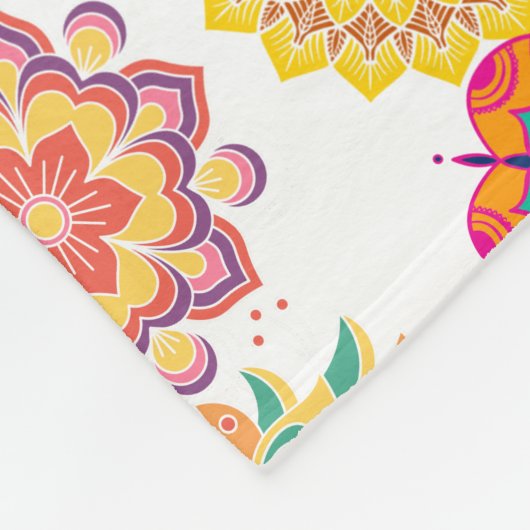 Couverture Polaire Diwali rangoli motifs (Coin)